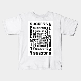 One Colour Text, 3D Kids T-Shirt